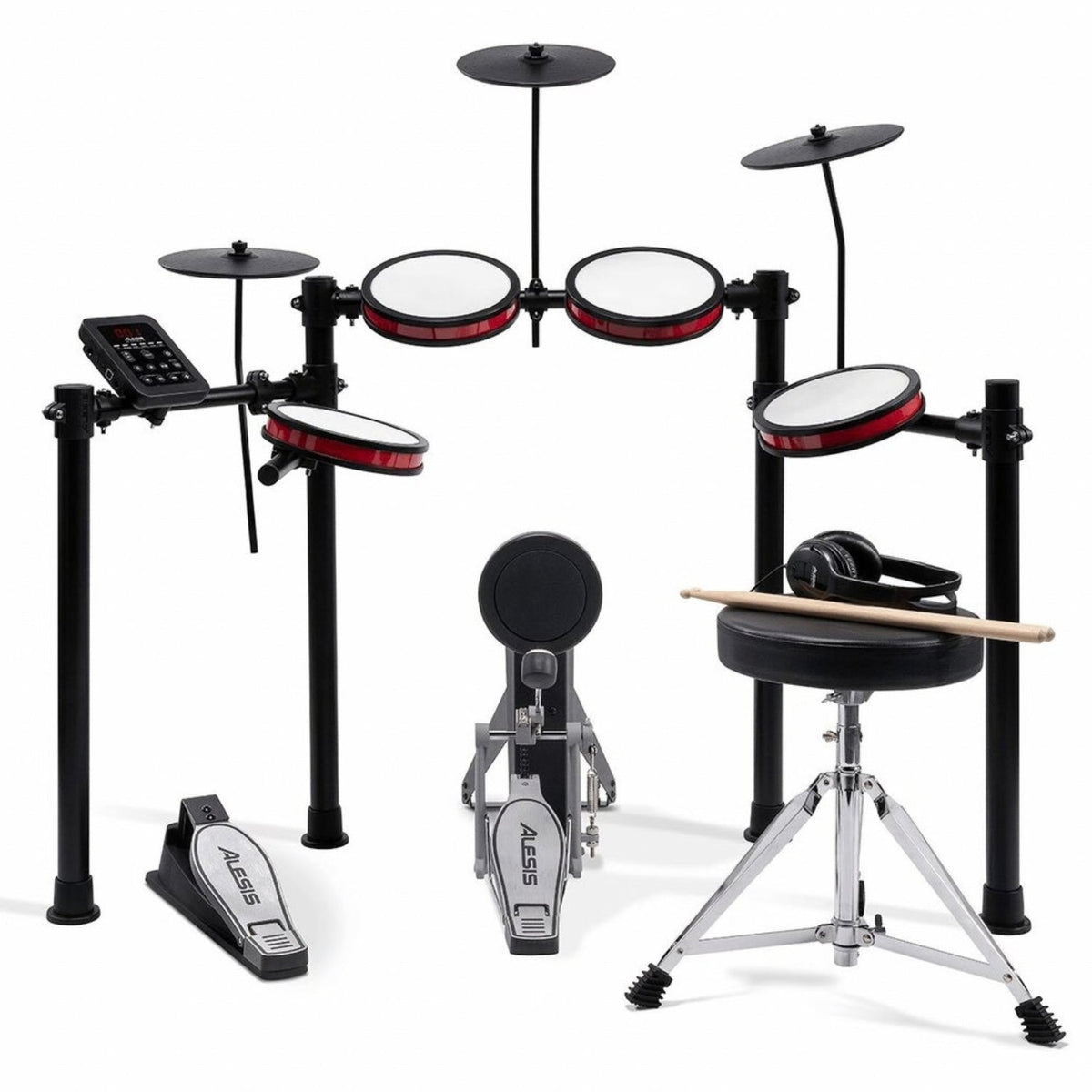 Alesis Turbo Pro Eight-Piece Electronic Drum Kit with Bluetooth