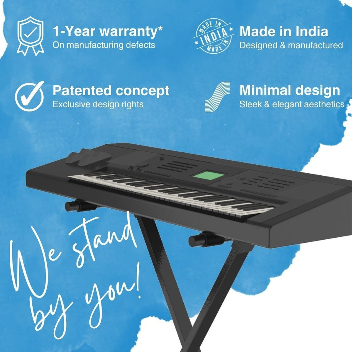Chetty TT4 X-Type Keyboard Single Braced Stand with 6-level Trigger Locking