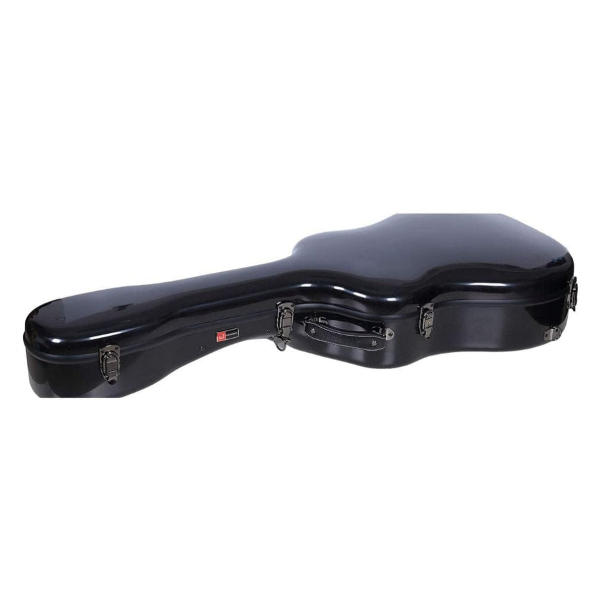 Crossrock CRF-2020 DBK Deluxe Fiberglass Dreadnought Guitar Case - Black