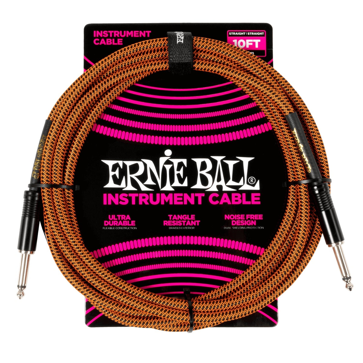 Ernie Ball Braided 10ft Straight/Straight Instrument Cable