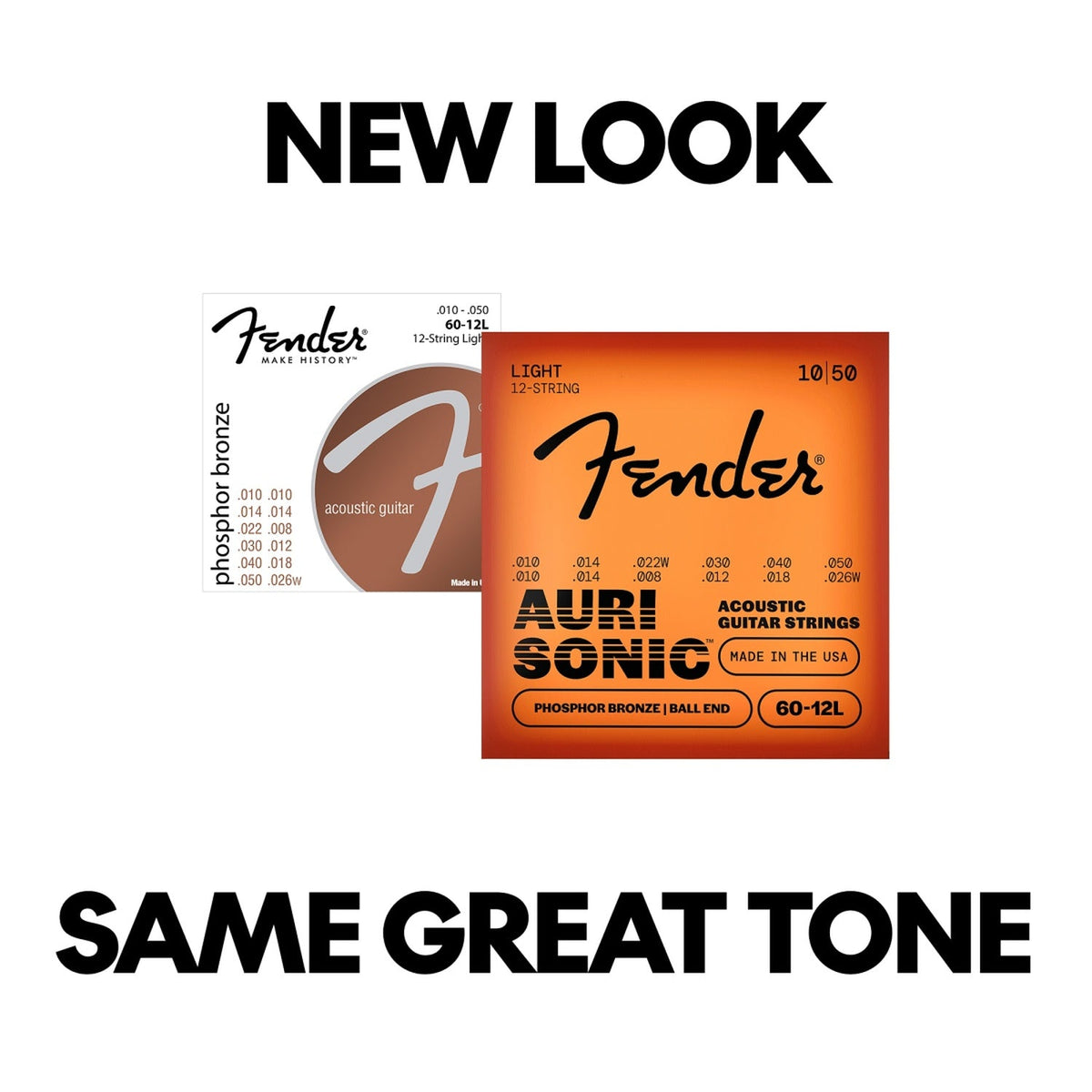 Fender AuriSonic 60-12L Phosphor Bronze 12 String Acoustic Guitar Strings