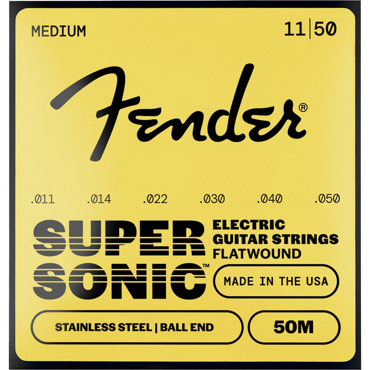 Fender SuperSonic 50 Flatwound Stainless Steel Guitar Strings