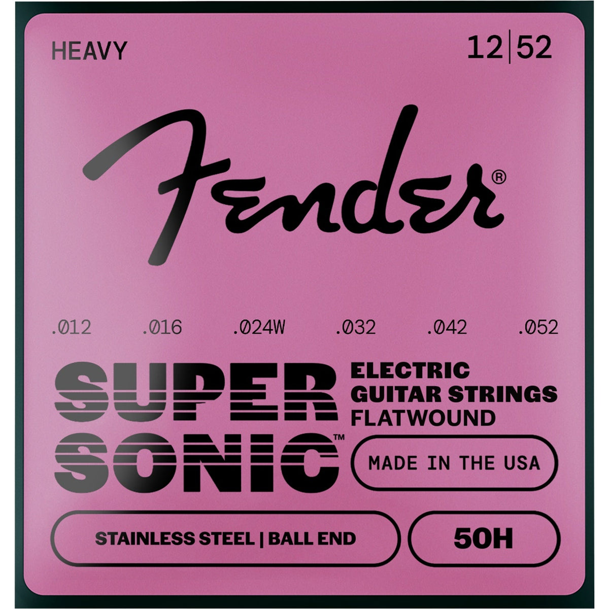 Fender SuperSonic 50 Flatwound Stainless Steel Guitar Strings