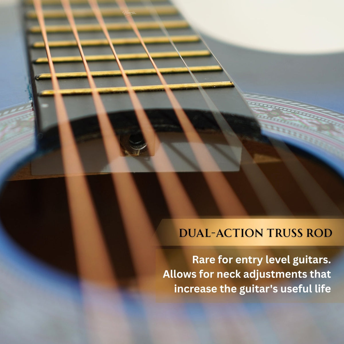 Henrix 38c 38 inch Cutaway Acoustic Guitar