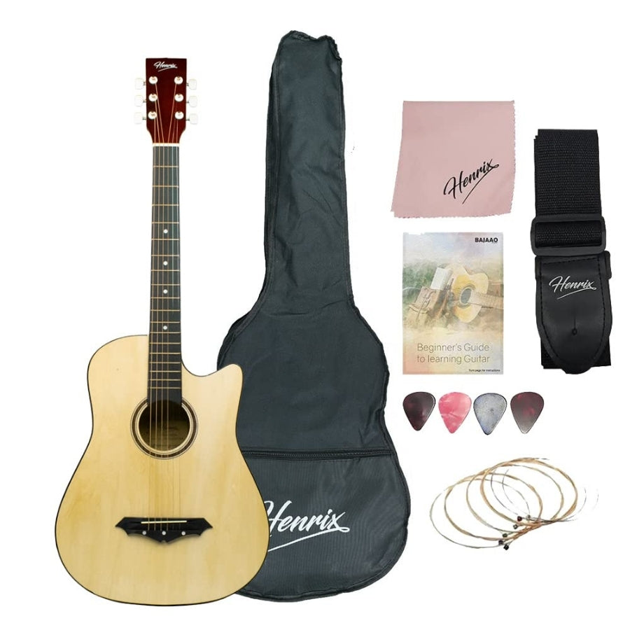 Henrix 38c 38 inch Cutaway Acoustic Guitar