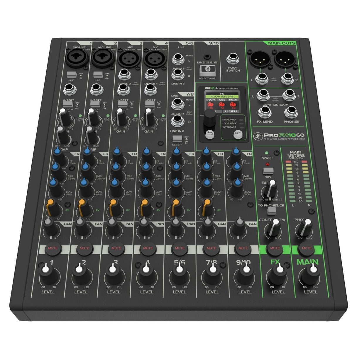 Mackie ProFX Battery Powered Analog Mixer