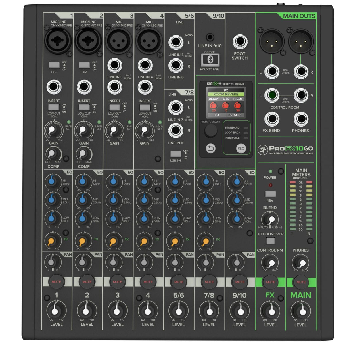 Mackie ProFX Battery Powered Analog Mixer