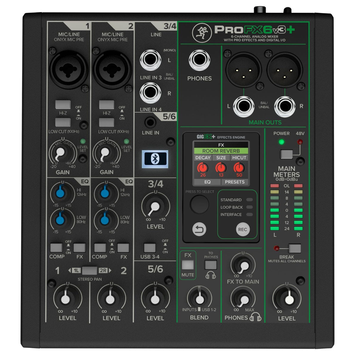 Mackie ProFX Battery Powered Analog Mixer