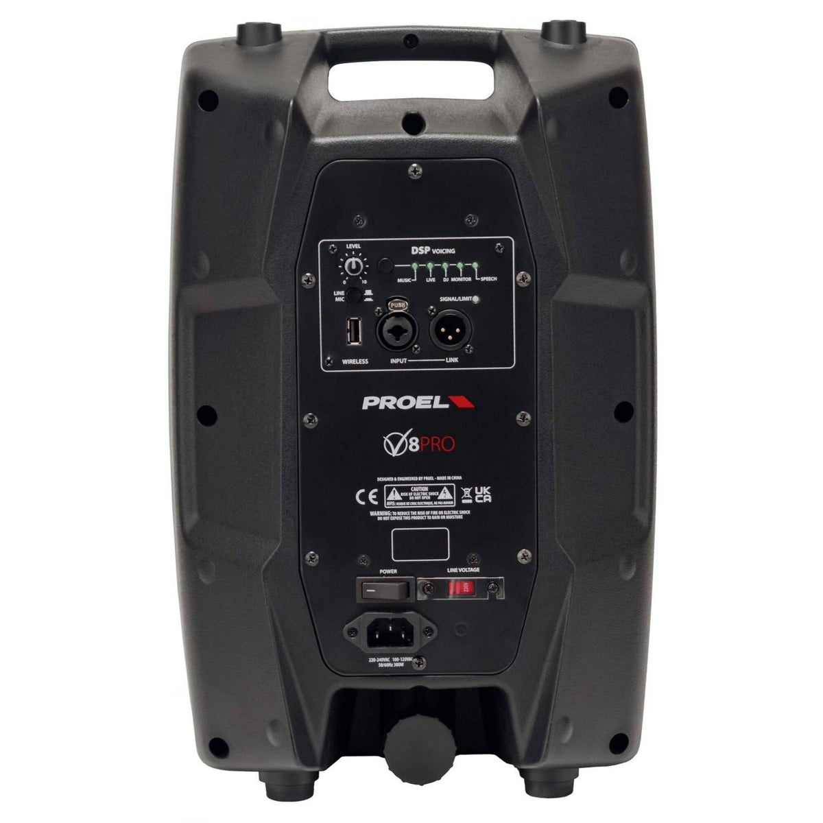 Proel V8PRO 8-inch 2-Way 600W Active PA Speaker