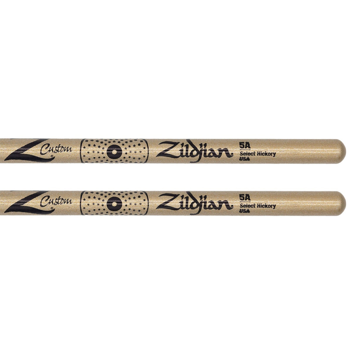 Zildjian Z Custom Limited Edition Nylon Tip Drumstick - 5A Gold Chroma