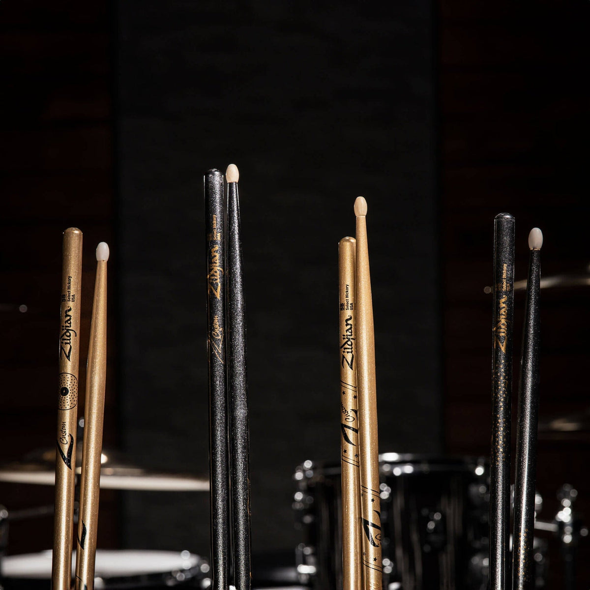 Zildjian Z Custom Limited Edition Nylon Tip Drumstick - 5A Gold Chroma