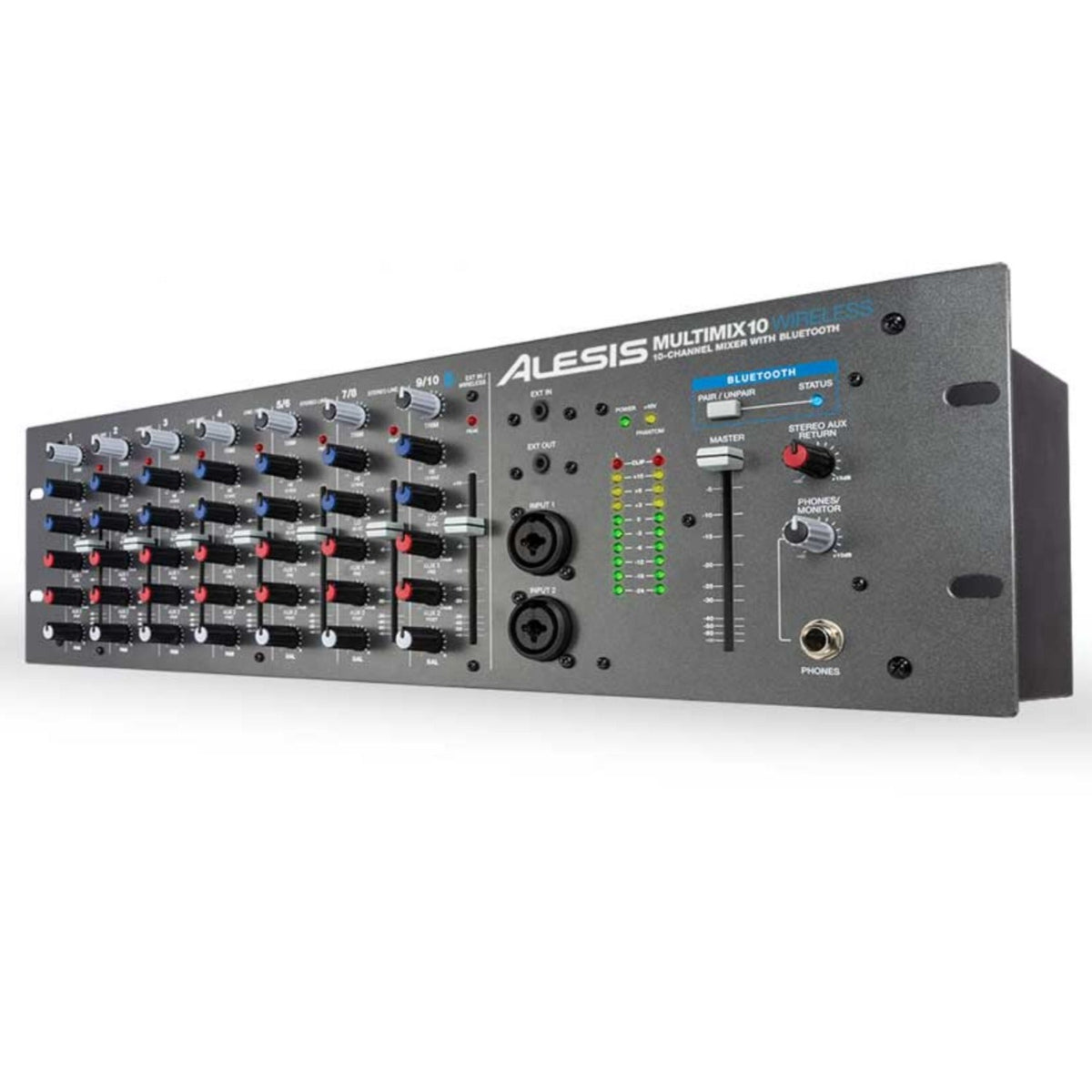 Alesis MultiMix 10 Wireless Rackmount 10-Channel Mixer with Bluetooth