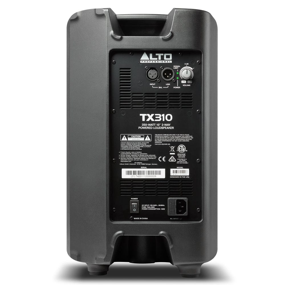 Alto TX3 Series TX310 350-Watt 10" 2-Way Powered Loudspeaker