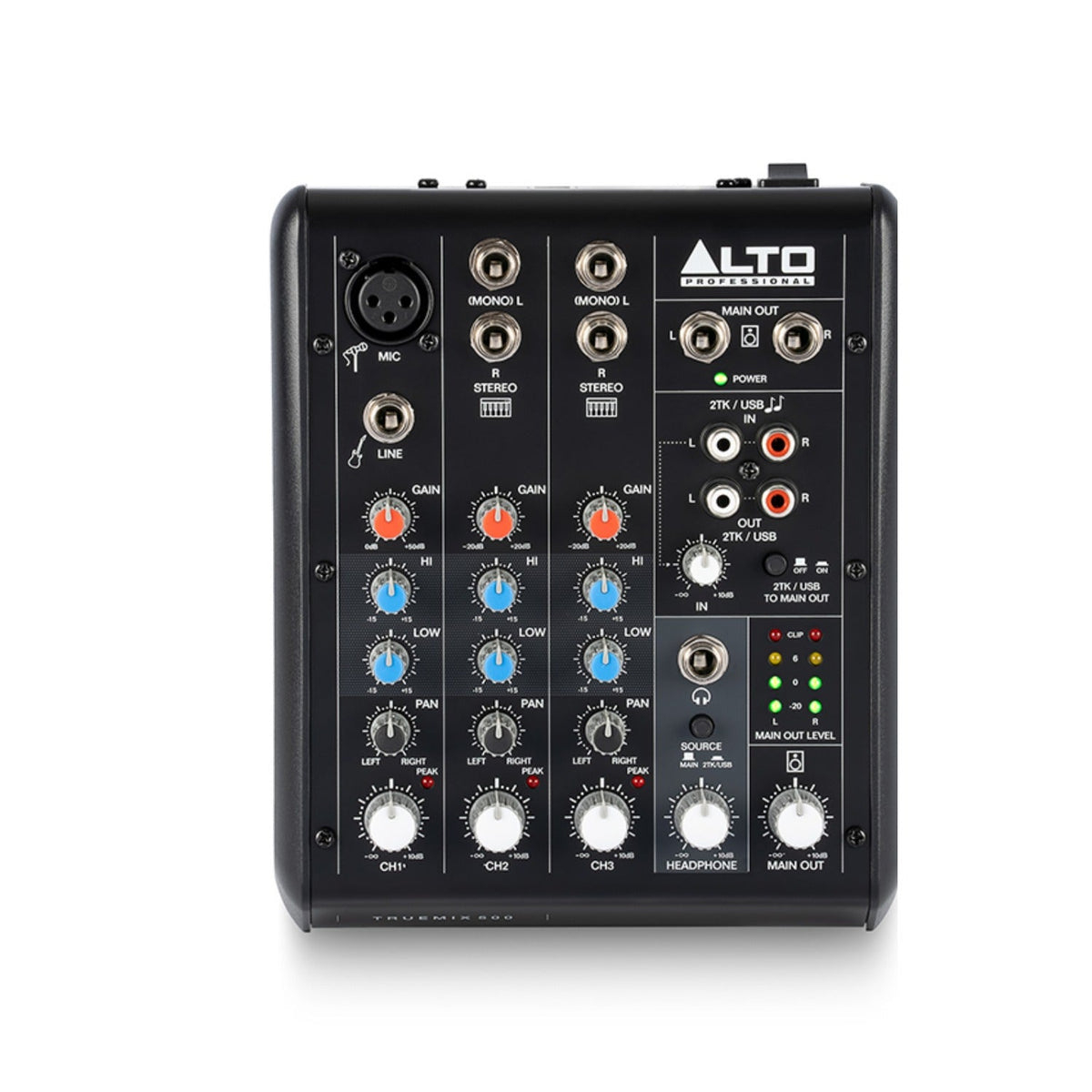 Alto TrueMix 500 5-Channel Analog Mixer with Usb