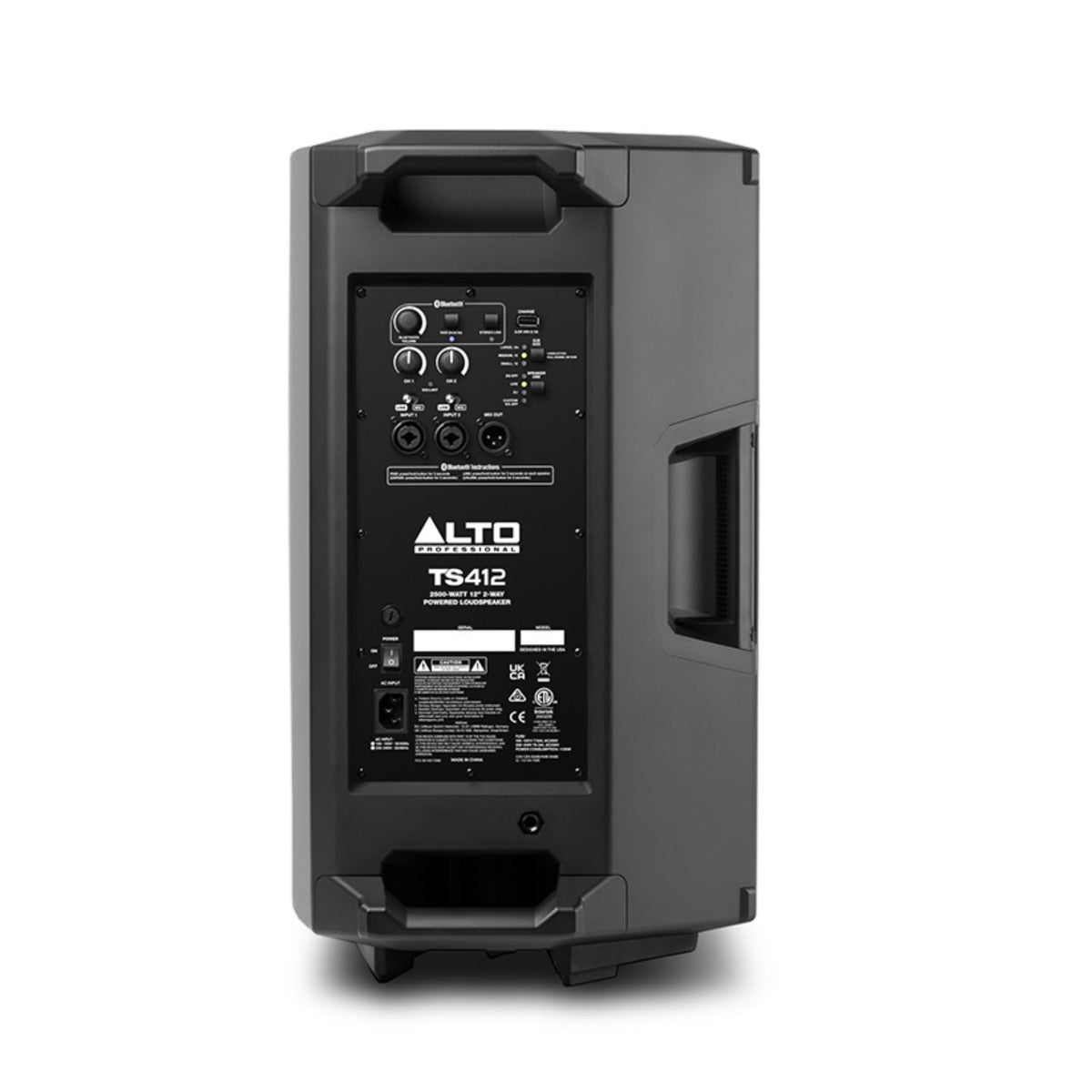 Alto TS412 2500 Watt 12 Inch 2 Way Powered Loudspeaker with Bluetooth