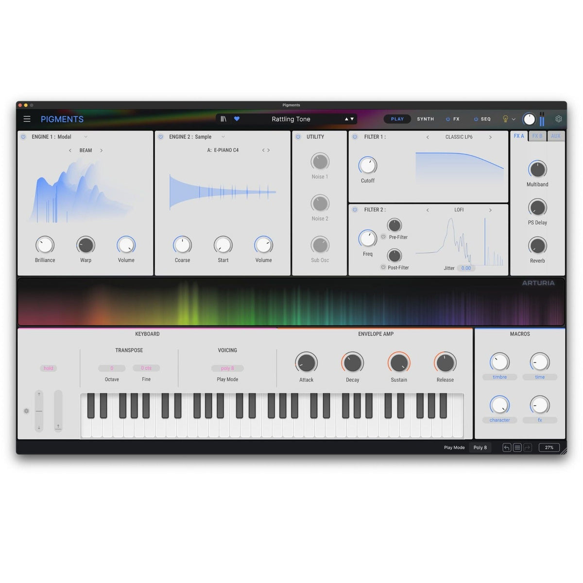 Arturia Pigments 6 Polychrome Software Synthesizer – Professional Audio Software & Plugin