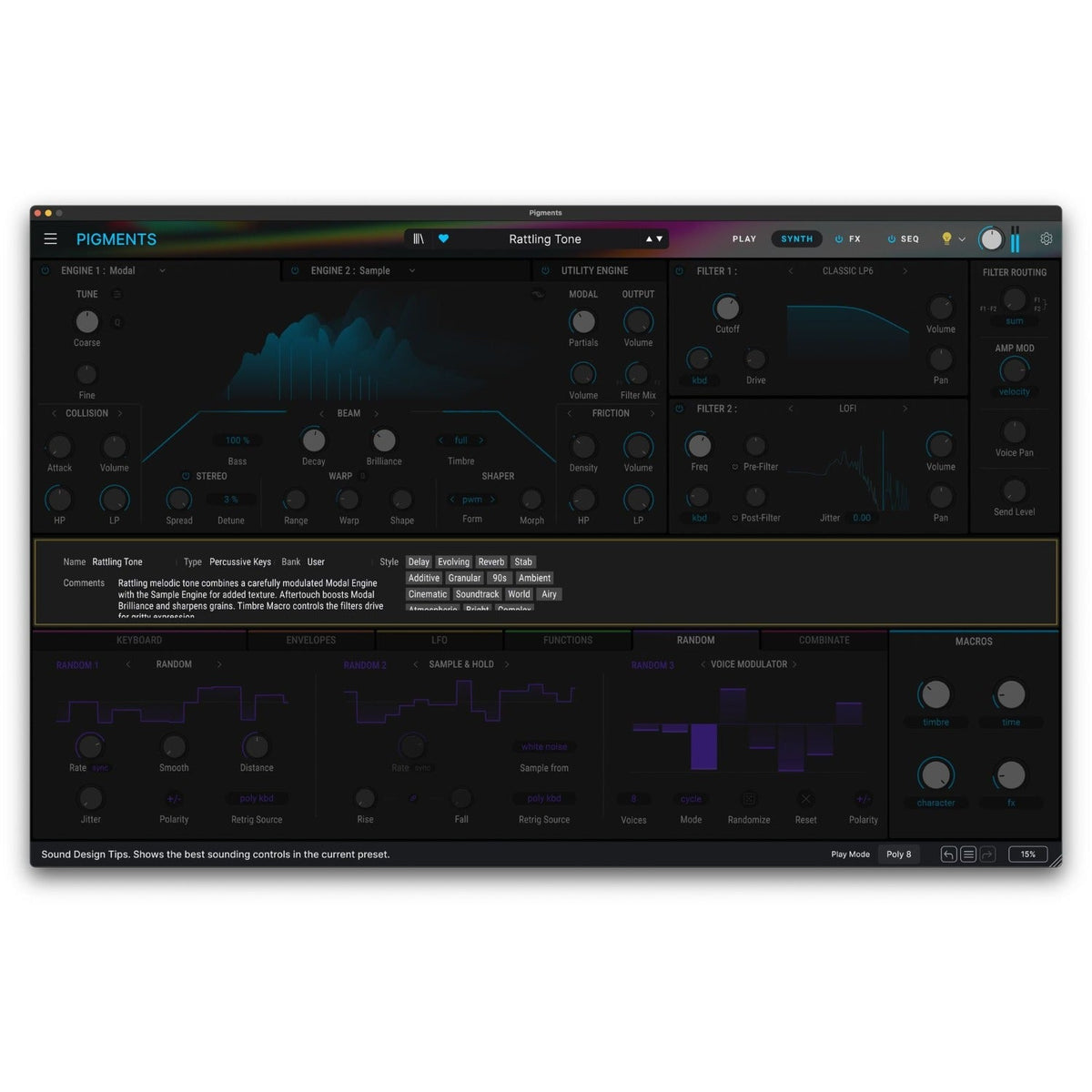 Arturia Pigments 6 Polychrome Software Synthesizer – Professional Audio Software & Plugin