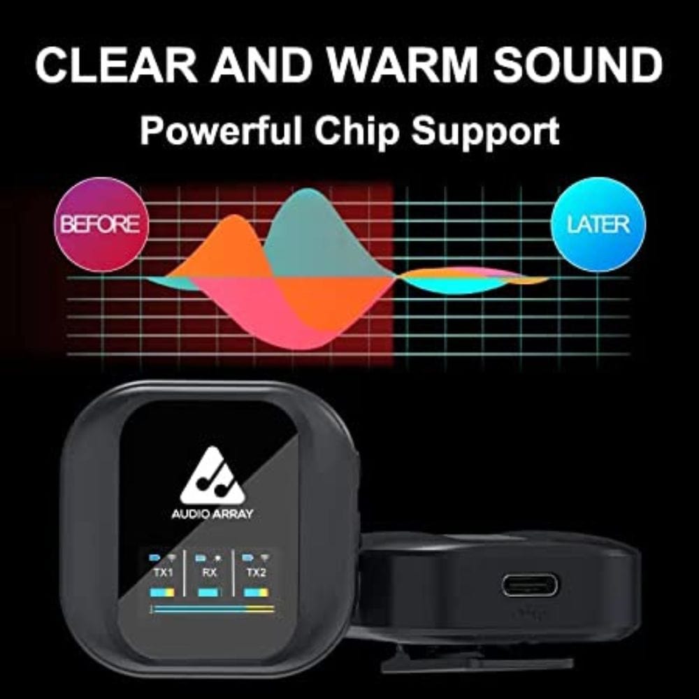 Audio Array AM-W10 Dual Channel 2.4 Ghz Wireless Pocket Sized Microphone System