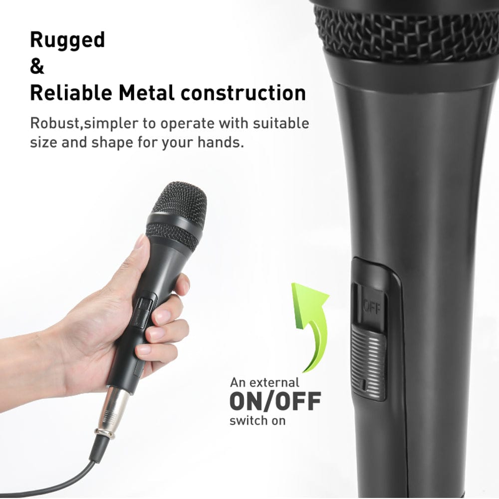 Audio Array AM-C27 XLR to TRS Dynamic Unidirectional Live Handheld Vocal Microphone