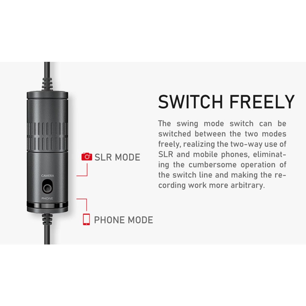 Audio Array AM-C12 All Metal Condenser Collar Microphone with 3.5mm Connector with Battery for DSLR & Smartphone