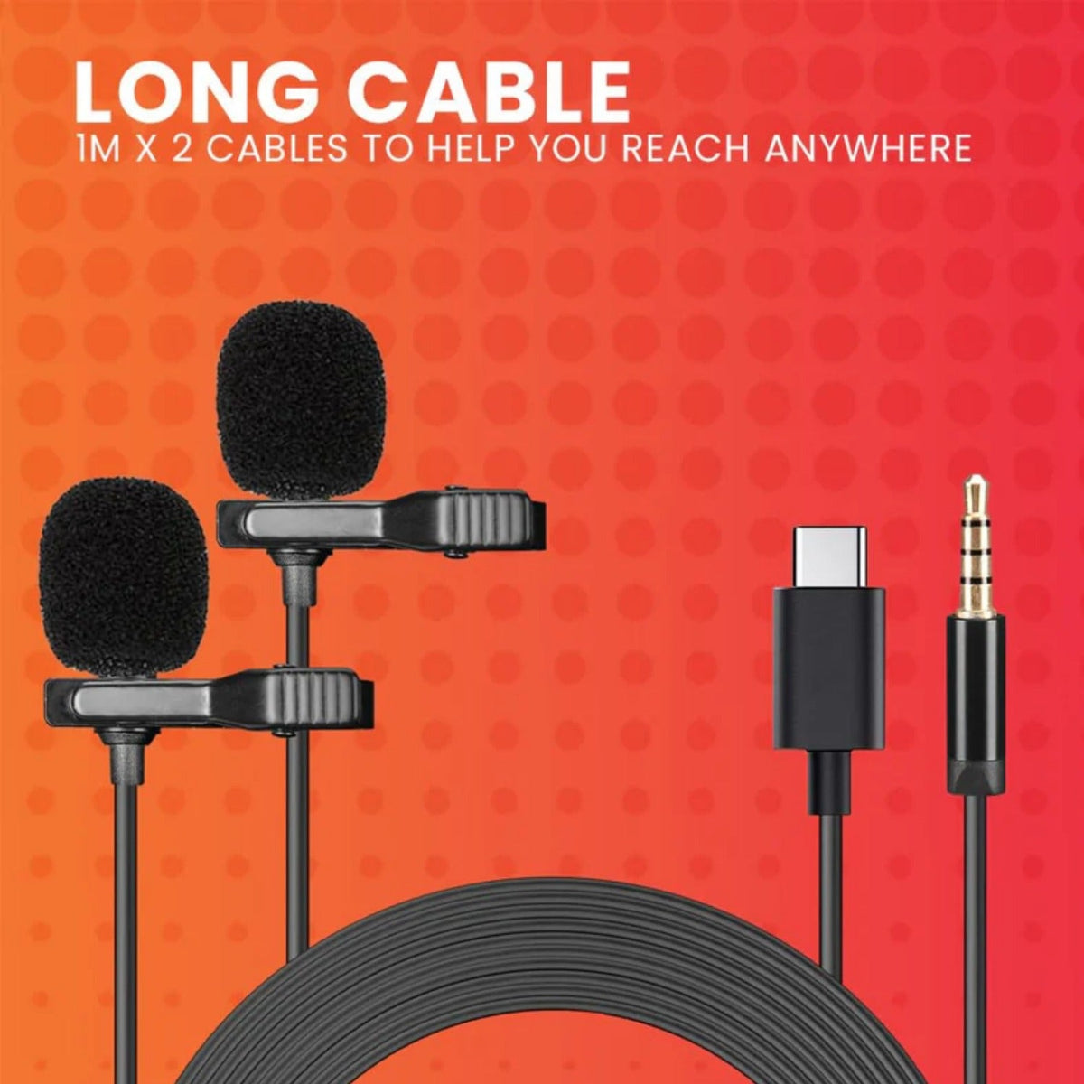 Audio Array AM-C35 Dual Head Lapel Microphone
