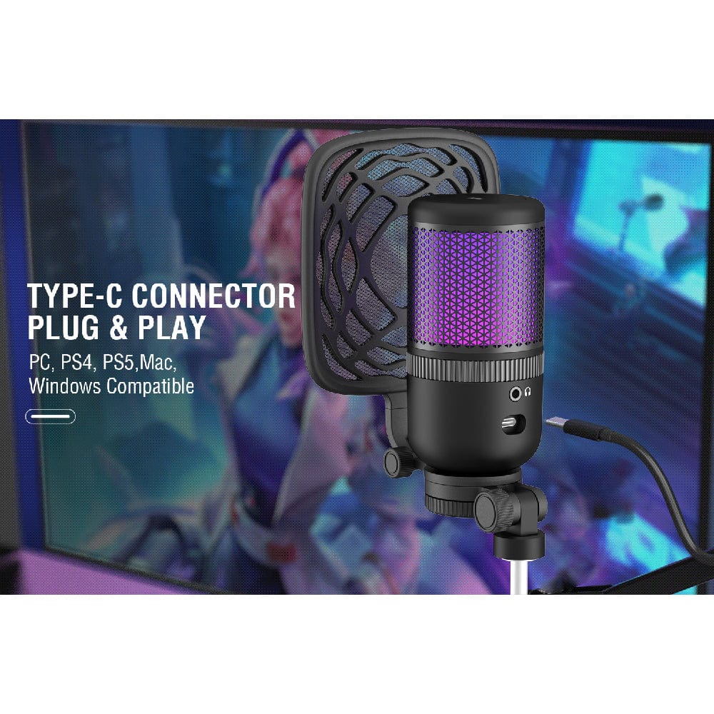 Audio Array AM-C26 Anti Interference Metal Tube RGB USB Microphone