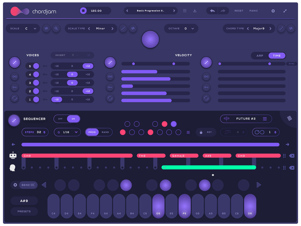 Audiomodern Chordjam Compositional Assistant Plug-in