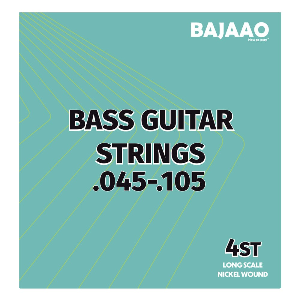 Bajaao Nickel Wound 4 String Electric Bass Guitar String Set