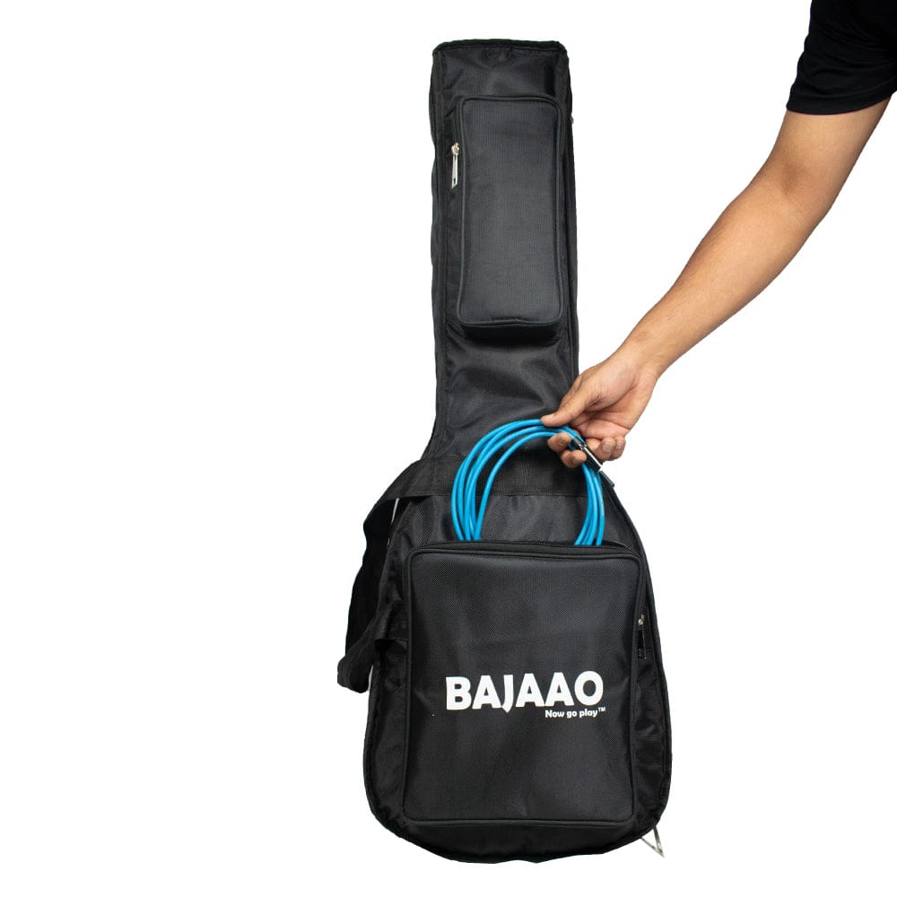 Bajaao Dual Electric Guitar Gig Bag with 12mm Padding for 2 Electric Guitars