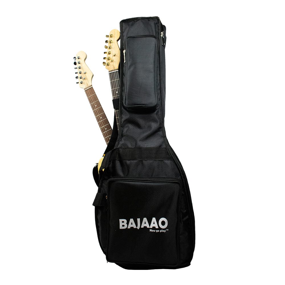 Bajaao Dual Electric Guitar Gig Bag with 12mm Padding for 2 Electric Guitars