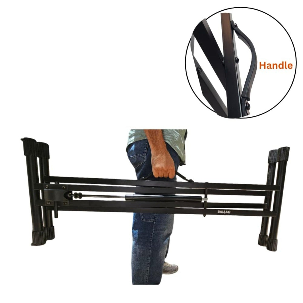 Bajaao Air-X Keyboard Stand with Air Hydraulic - Stable, Adjustable, and Durable