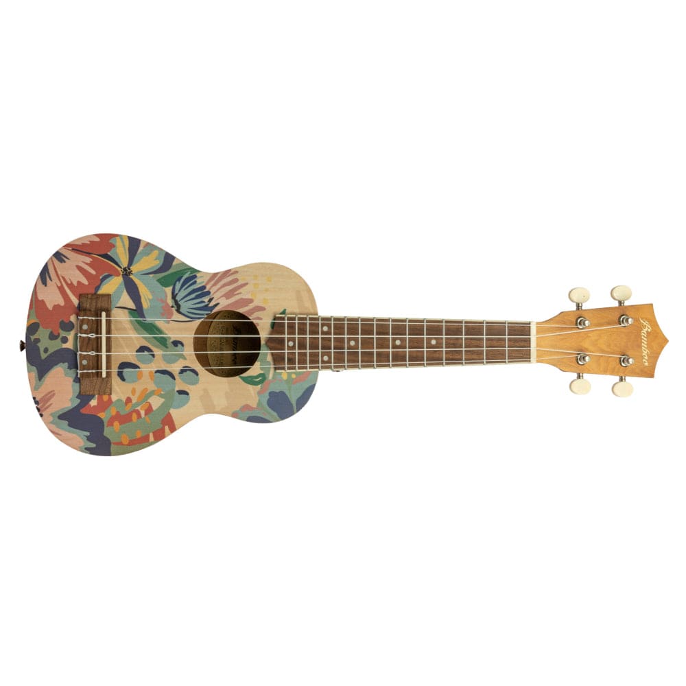 Bamboo New Generation Flower Line Series Soprano Ukulele with Gig Bag