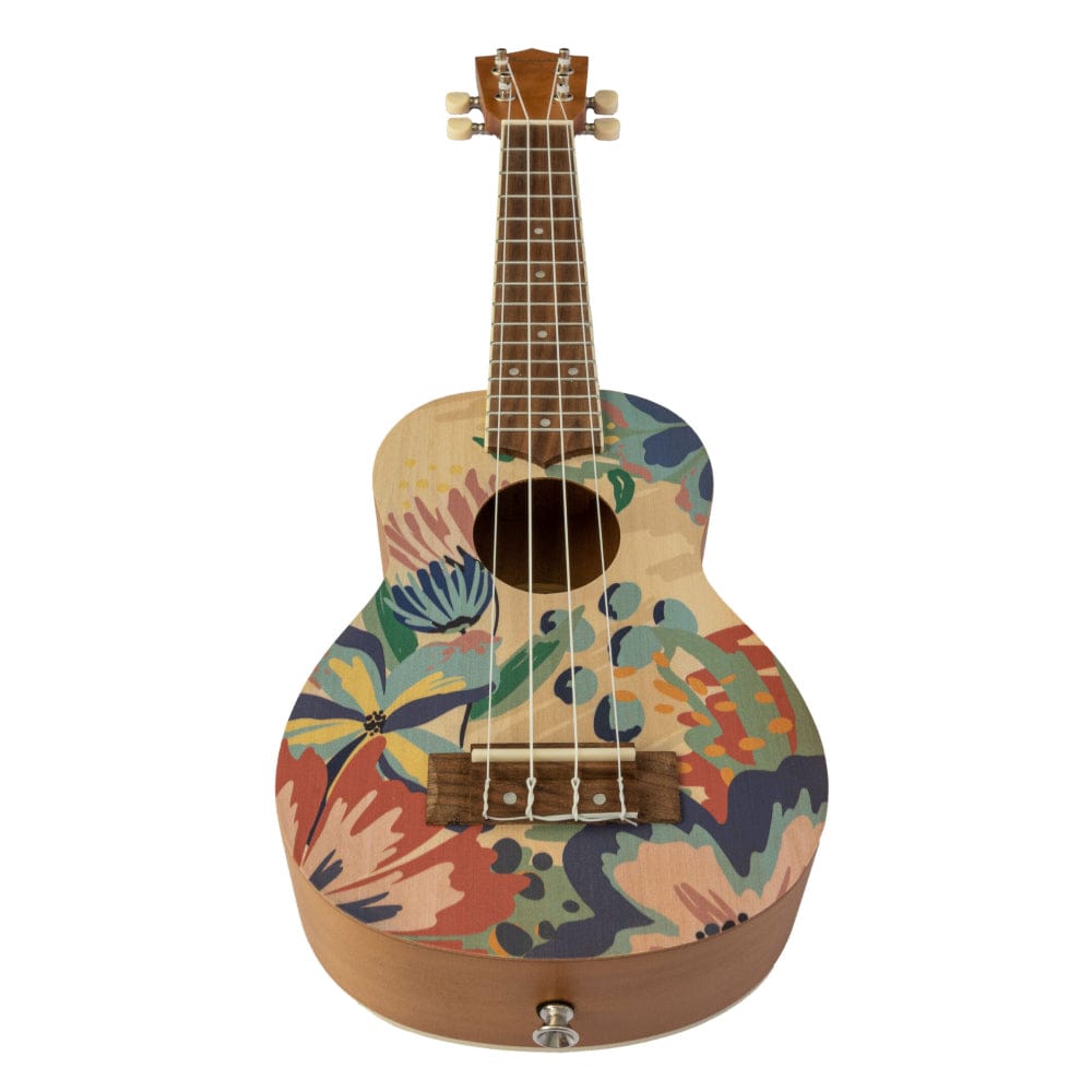 Bamboo New Generation Flower Line Series Soprano Ukulele with Gig Bag