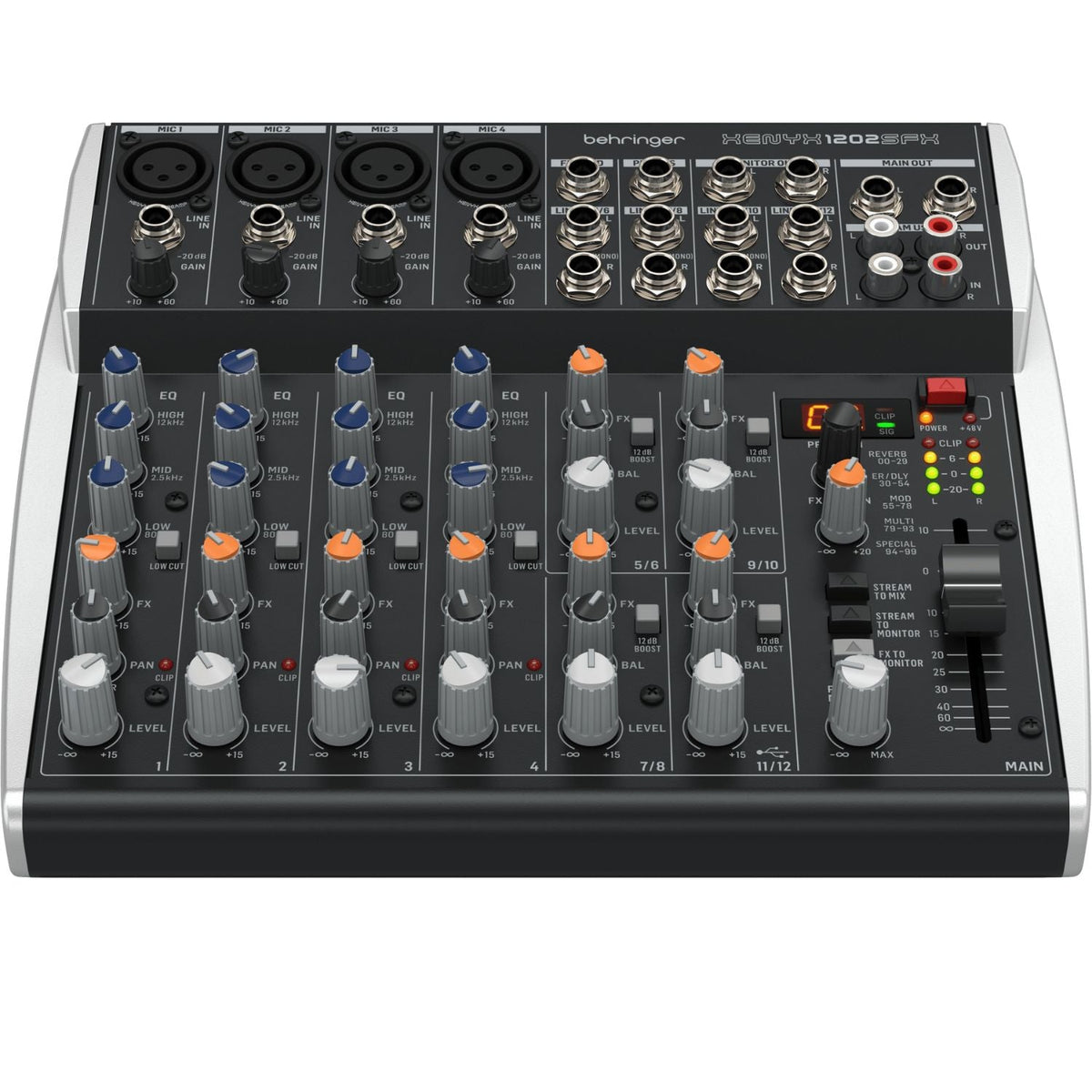 Behringer Xenyx 1202SFX Premium 12-Input Analog Mixer