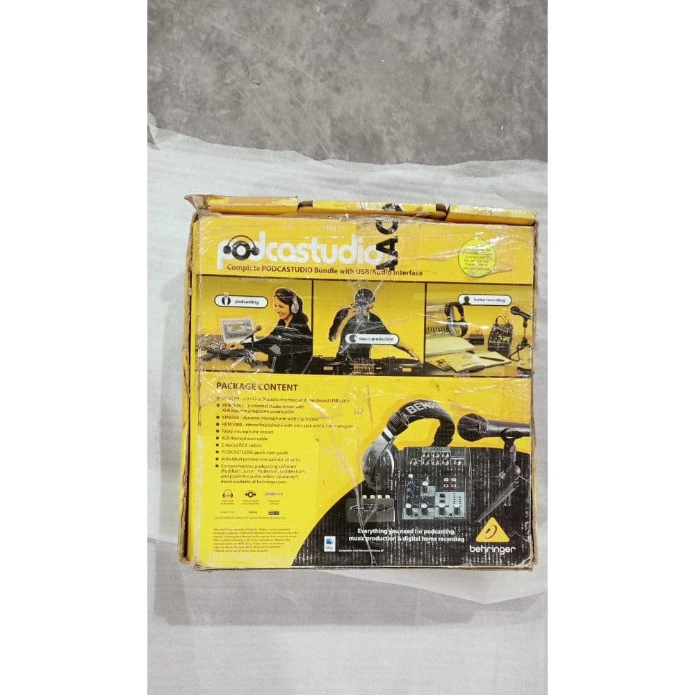 Behringer Podcastudio USB Recording Bundle - Open Box B Stock