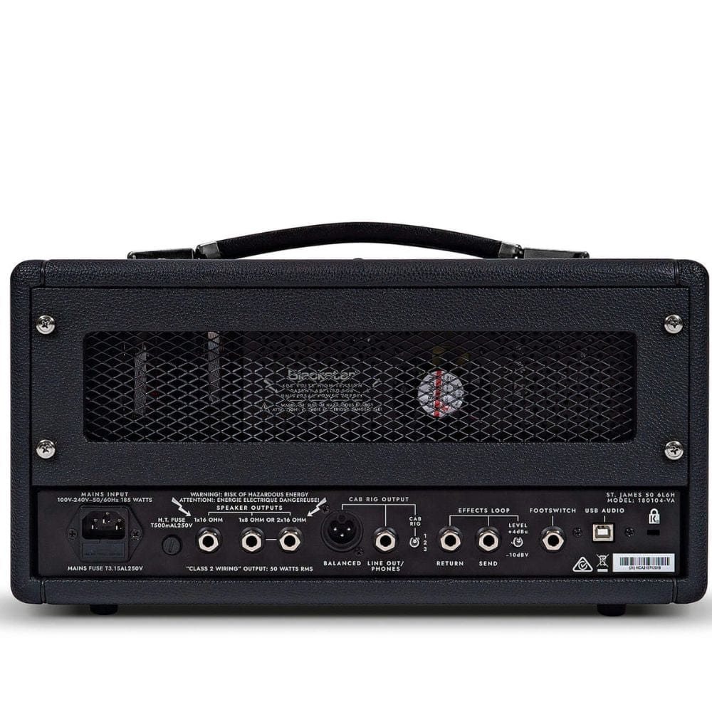 Blackstar St. James 50 6L6H 50 Watts Guitar Amplifier Head - Black