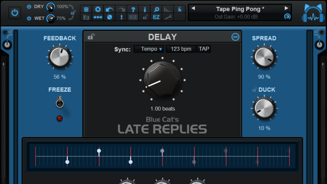 Blue Cat Late Replies Delay Effect – Professional Audio Software & Plugin