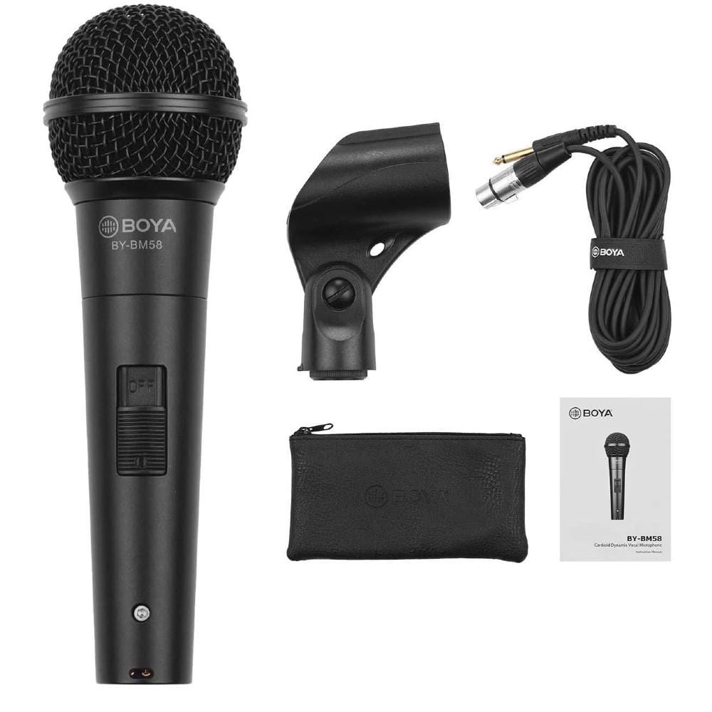 Boya BY-BM58 Professional Cardioid Dynamic Vocal Microphone - Open Box