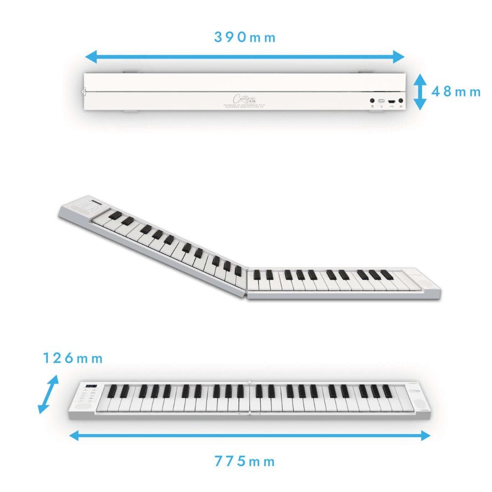 Carry-on FP49 49 Keys Folding Digital Piano - White