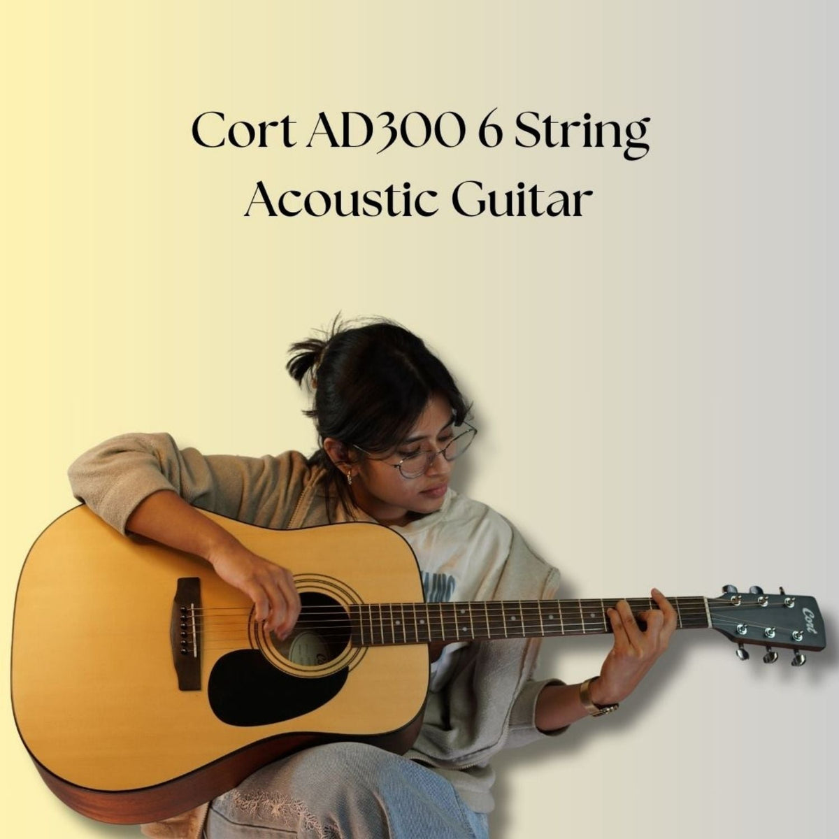 Cort AD300 6 String Acoustic Guitar - Open Box