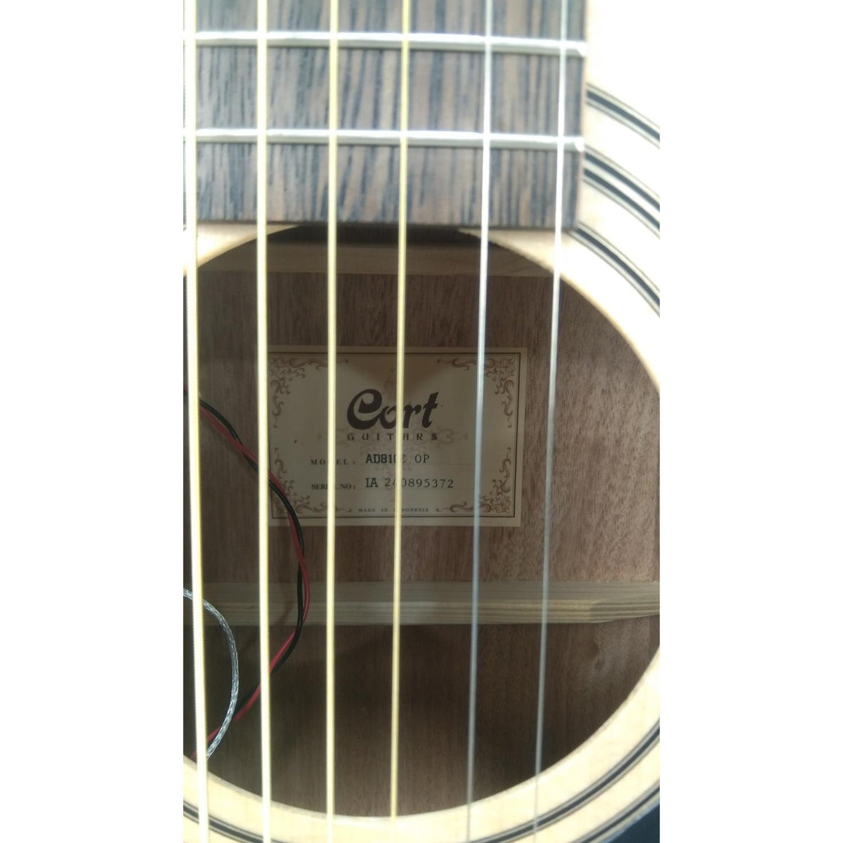 Cort AD810E Dreadnought Electro Acoustic Guitar - Open Pore Natural - Open Box