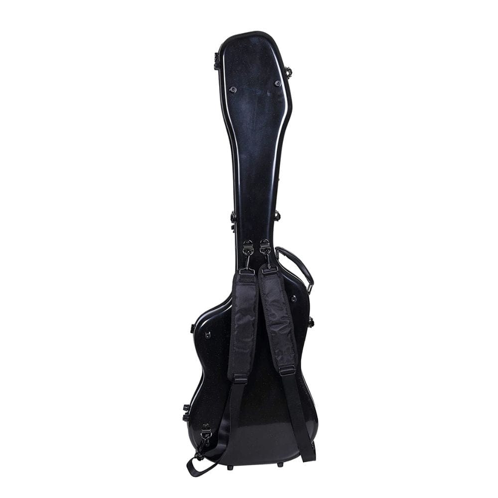 Crossrock CRF-2020P BBK Deluxe Fiberglass Case for Precision Bass Style Guitars with TSA Lock - Black