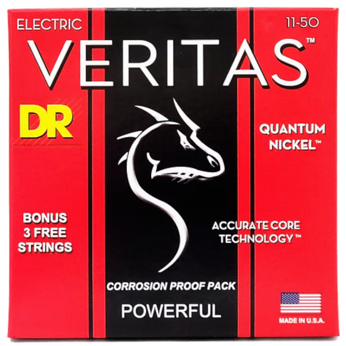 DR String VTE-11 Veritas Heavy Electric Guitar Strings Set - .011-.050
