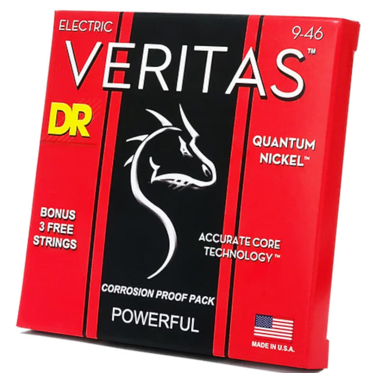 DR String VTE-9/46 Veritas Light to Medium Electric Guitar Strings Set - .009-.046