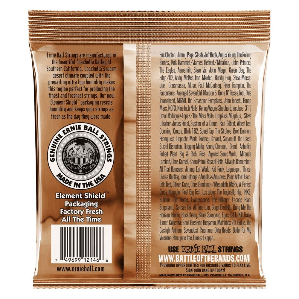 Ernie Ball 3543 Medium Light Earthwood Phosphor Bronze Acoustic Guitar Strings - .12-.54