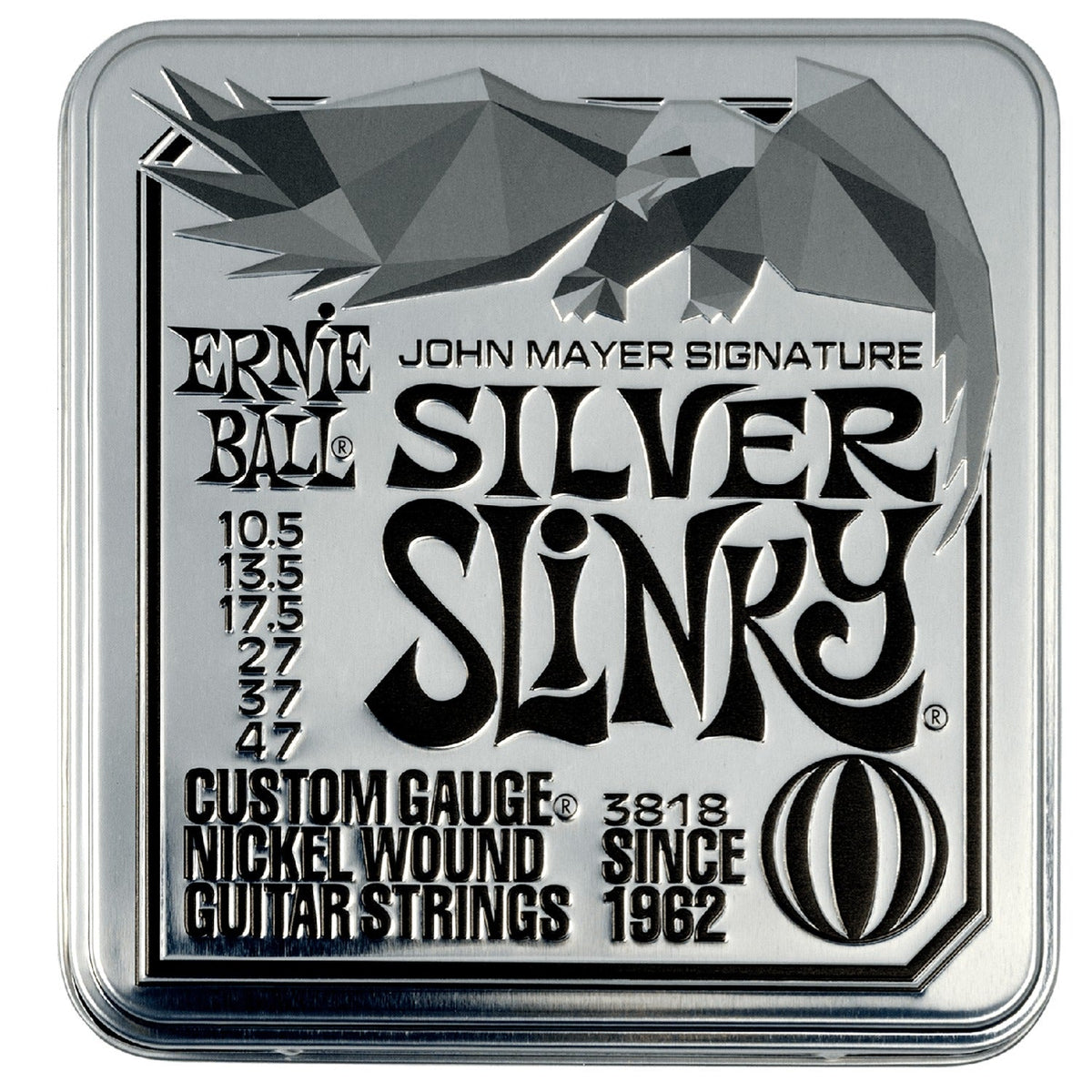 Ernie Ball 3818 John Mayer Silver Slinky Signature Electric Guitar Strings