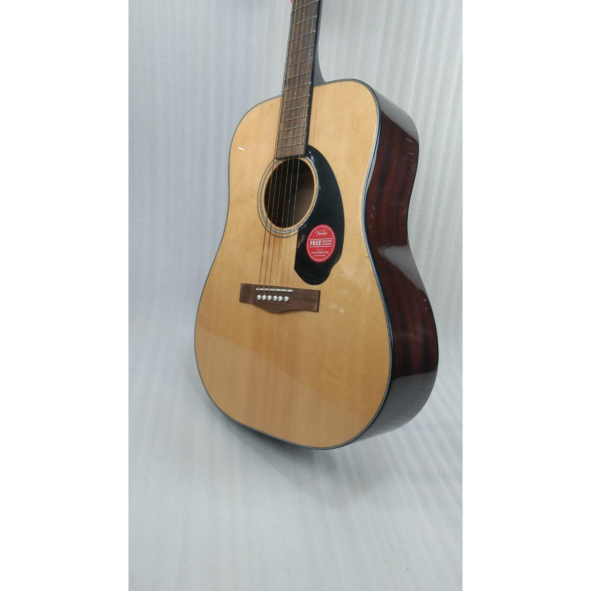 Fender CD 60 Dread V3 DS 6 String Acoustic Guitar with Dust Cover, Strap, Picks, Cloth & E-book - Open Box