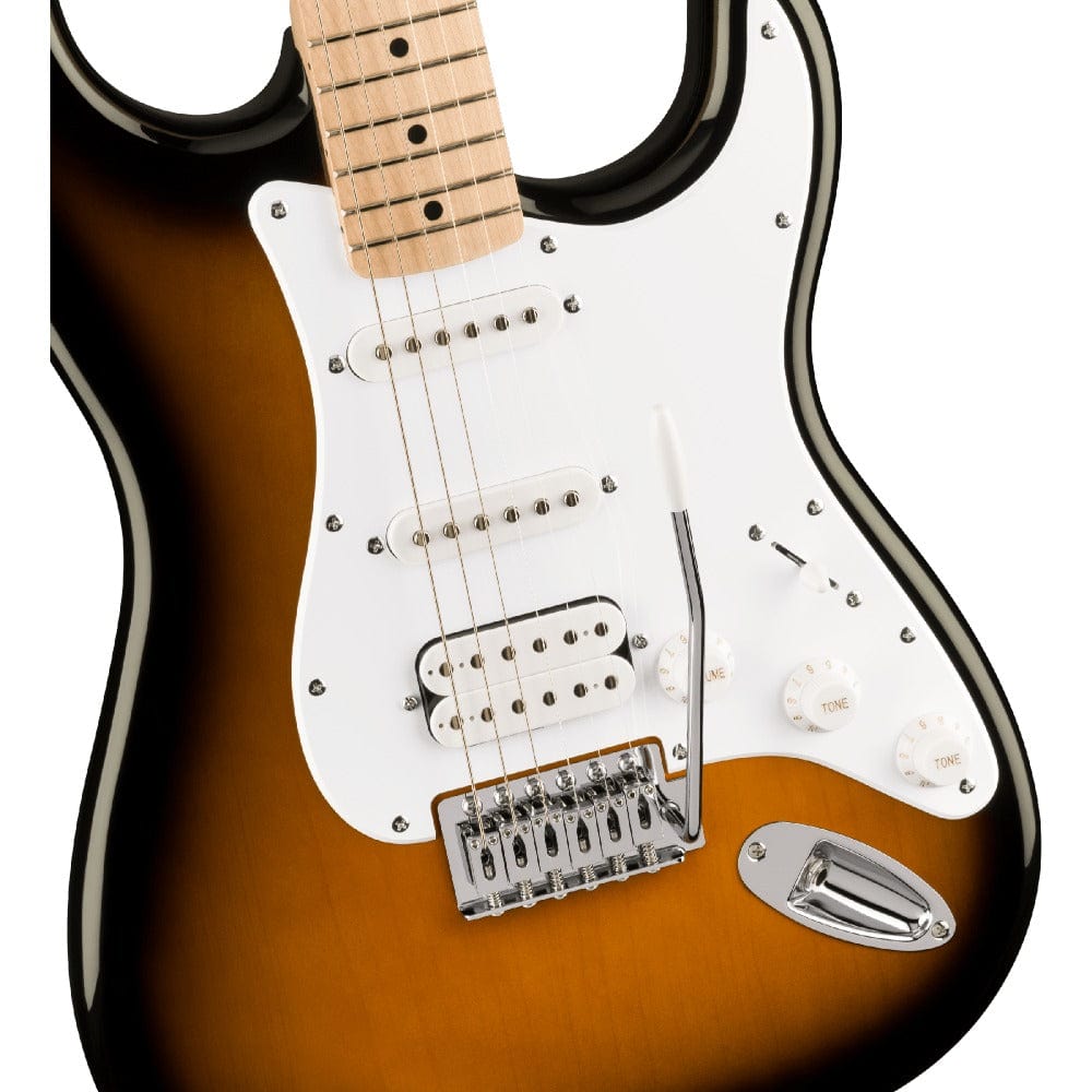 Fender Squier Sonic Stratocaster Electric Guitar with Guitar Amplifier, Gigbag,Polishing Cloth, Strap, Tuner, Pick, Cable and Ebook