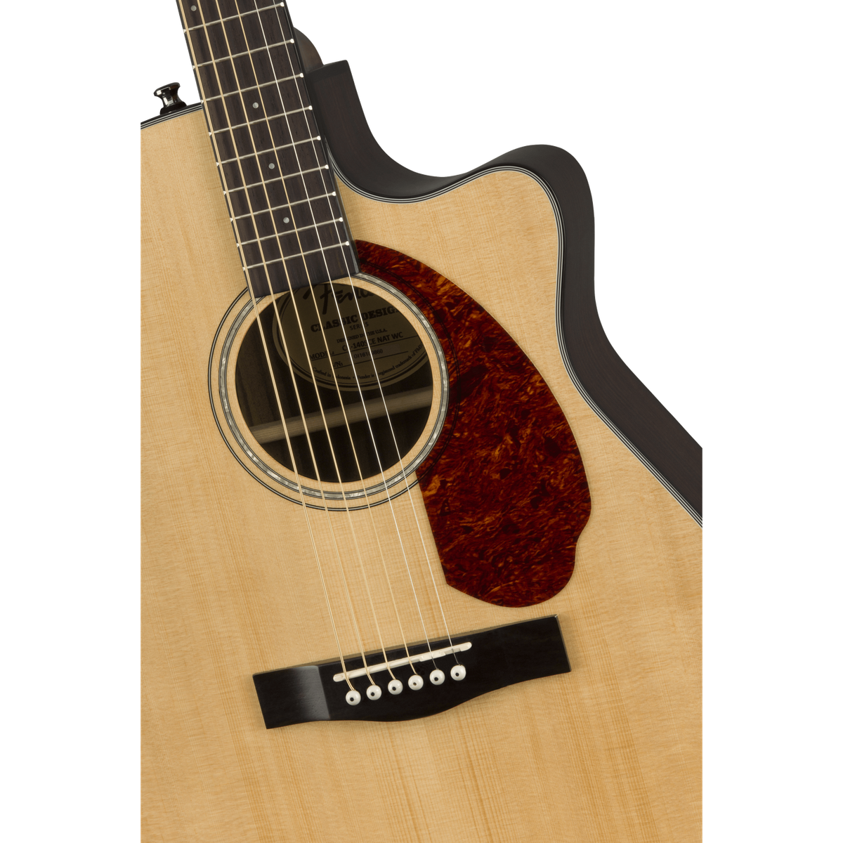 Fender CC-140SCE Concert Electro-Acoustic Guitar with Case