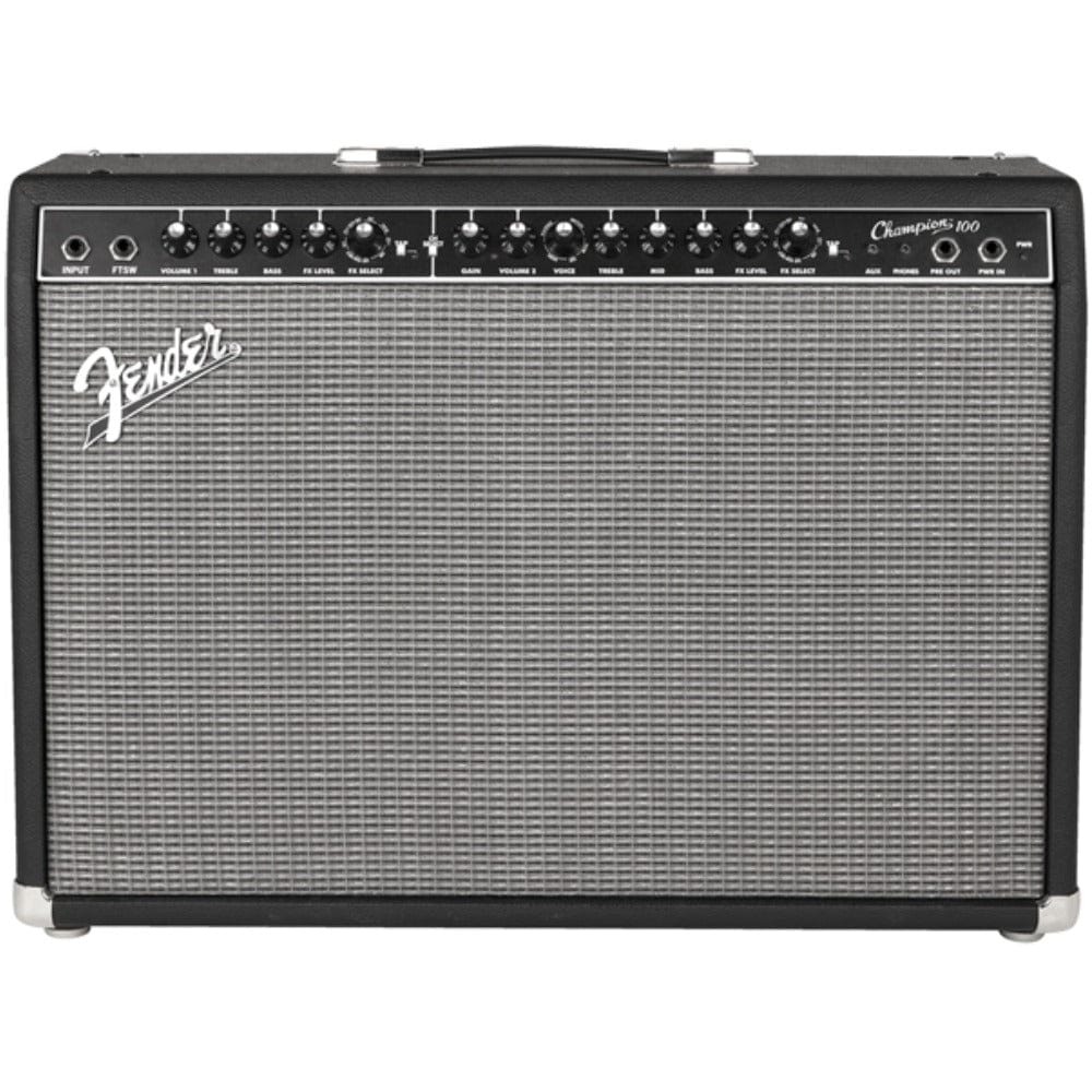 Fender Champion 100 Watts Guitar Combo Amplifier with Cable, Polishing Cloth & E-Book